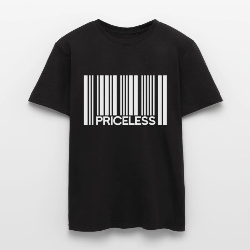 Code à barres inestimable Prix T-shirt homme