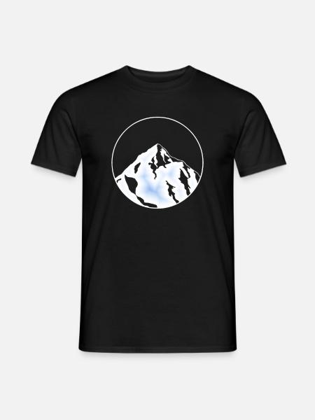 glaciers de glace bleue - T-shirt homme - noir