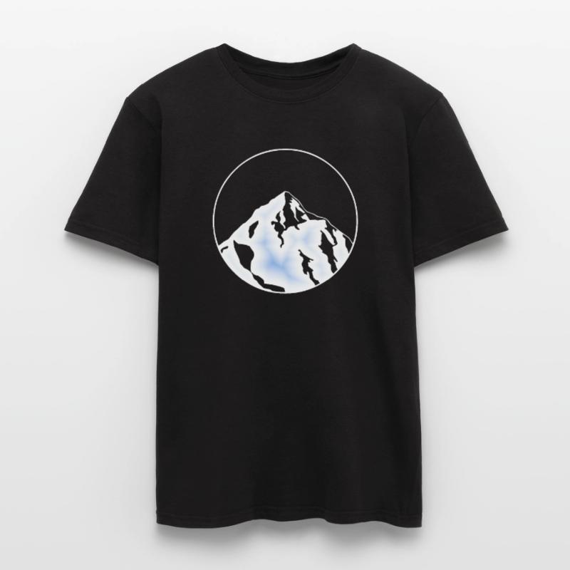 blauer Eis Gletscher Männer T-Shirt