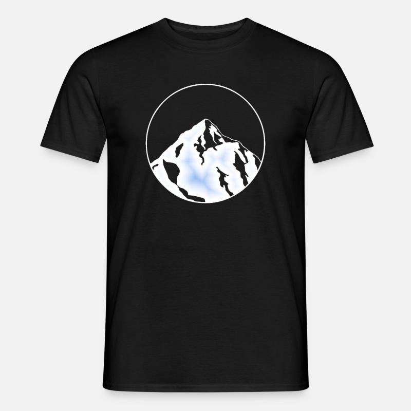 ghiacciaio di ghiaccio blu - T-shirt uomo - nero