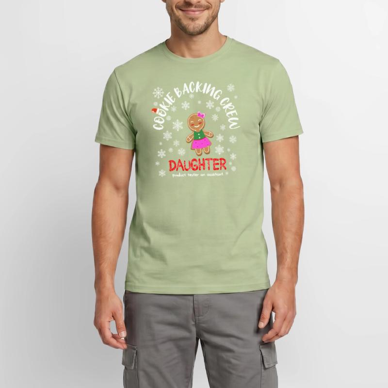 Idée de cadeau de Noël de l'équipe de cuisson des biscuits T-shirt homme