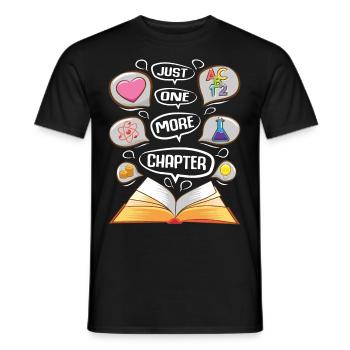 Literatur Lesen Bücher Bücherwurm Geschenkidee - Männer T-Shirt - Schwarz - Vorne - AI Model Male 178 light (178cm)