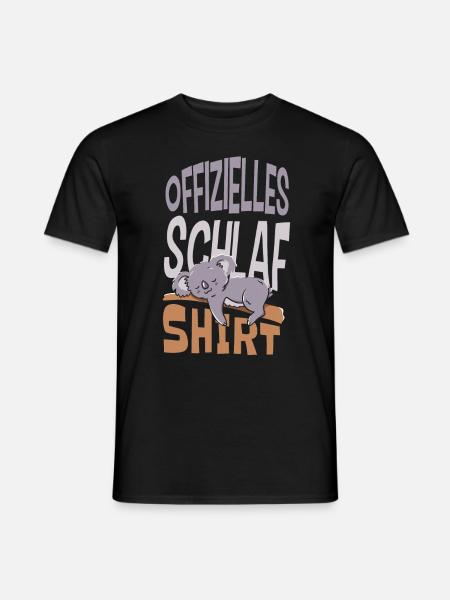 Offizielles Schlaf Shirt - Männer T-Shirt - Schwarz
