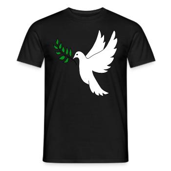 Peace Robbery - Men's T-Shirt - black - Front - AI Model Male 178 light (178cm)