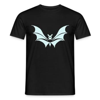 fledermaus - Männer T-Shirt - Schwarz - Vorne - AI Model Male 178 light (178cm)
