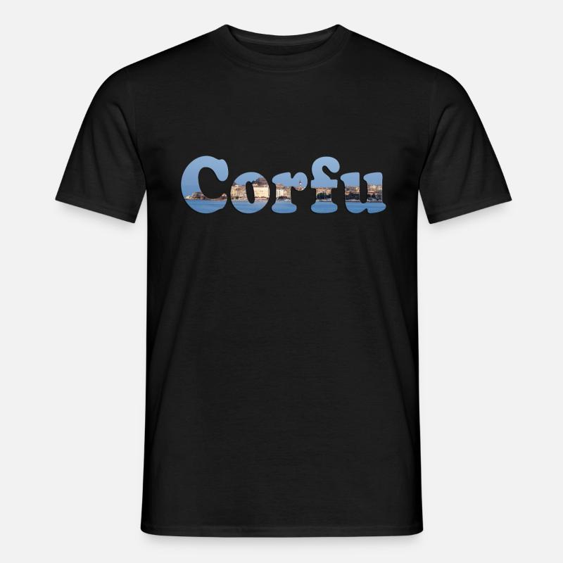 Corfu Korfu - Männer T-Shirt - Schwarz