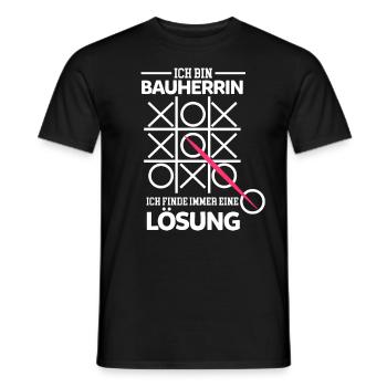 Bauherrin Baumeisterin Eigenheim Geschenk - Männer T-Shirt - Schwarz - Vorne - AI Model Male 178 light (178cm)