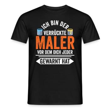 Maler und Lackierer - Männer T-Shirt - Schwarz - Vorne - AI Model Male 178 light (178cm)