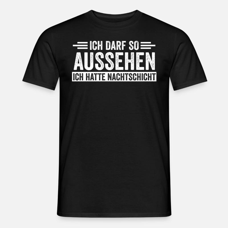 Nachtschicht Krankenschwester - Männer T-Shirt - Schwarz