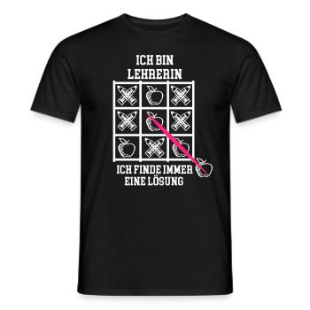 Lehrerin Pädagogin - Männer T-Shirt - Schwarz - Vorne - AI Model Male 178 light (178cm)