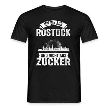 Rostock Hansestadt Küste Rostocker Moin Ostfriese - Männer T-Shirt - Schwarz - Vorne - AI Model Male 178 light (178cm)