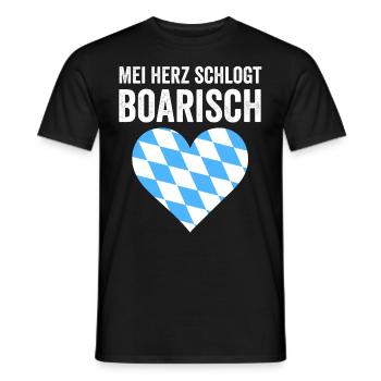 Boarisch Bayern Bayer Bayerisch Bairisch Bayrisch - Männer T-Shirt - Schwarz - Vorne - AI Model Male 178 light (178cm)