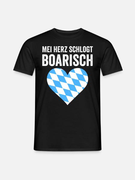 Boarisch Bayern Bayer Bayerisch Bairisch Bayrisch - Männer T-Shirt - Schwarz