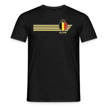 Belgien Teufel Patriotismus Fussball Fan Trikot - Männer T-Shirt - Schwarz - Vorne - AI Model Male 178 light (178cm)