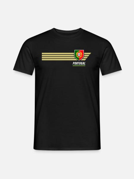 Portugal Selecao das Quinas Patriotismus Fussball - Männer T-Shirt - Schwarz