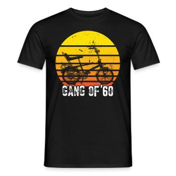 Bonanzarad Bonanza Bike Hipster Birthday 1960 - Men's T-Shirt - black - Front - AI Model Male 178 light (178cm)
