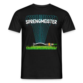 Sprengmeister Garten Schrebergärtner Hobbygärtner - Männer T-Shirt - Schwarz - Vorne - AI Model Male 178 light (178cm)