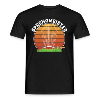 Sprengmeister Garten Schrebergärtner Hobbygärtner - Männer T-Shirt - Schwarz - Vorne - AI Model Male 178 light (178cm)