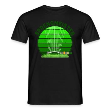 Sprengmeister Garten Schrebergärtner Hobbygärtner - Männer T-Shirt - Schwarz - Vorne - AI Model Male 178 light (178cm)