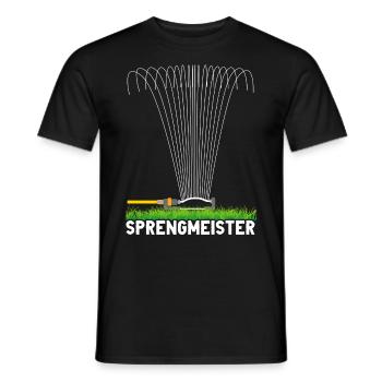 Sprengmeister Garten Schrebergärtner Hobbygärtner - Männer T-Shirt - Schwarz - Vorne - AI Model Male 178 light (178cm)