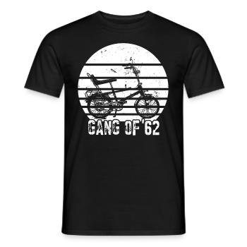Bonanzarad Bonanza Bike Hipster Birthday 1962 - Men's T-Shirt - black - Front - AI Model Male 178 light (178cm)