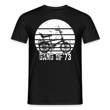 Bonanzarad Bonanza Bike Hipster Anniversaire 1973 - T-shirt homme - noir - Devant - AI Model Male 178 light (178cm)