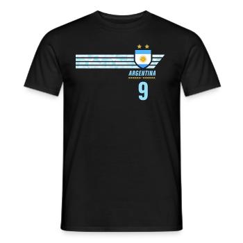 Argentinien Albiceleste Fußball Fan Trikot - Männer T-Shirt - Schwarz - Vorne - AI Model Male 178 light (178cm)