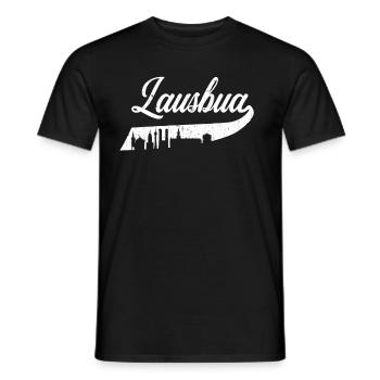 Lausbua Trachten Skyline Munich Volksfest Costume - Men's T-Shirt - black - Front - AI Model Male 178 light (178cm)