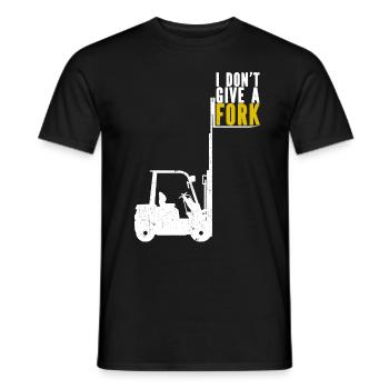 Forklift Warehousing Logistician Forklift Driver - Men's T-Shirt - black - Front - AI Model Male 178 light (178cm)