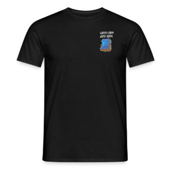 Wennt löppt dann löppt Plattdeutsch Friesisch - Männer T-Shirt - Schwarz - Vorne - AI Model Male 178 light (178cm)