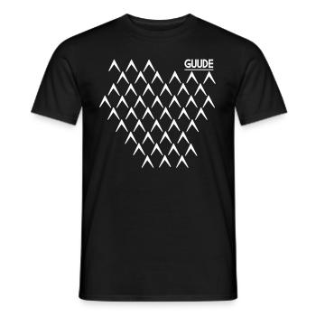 Guude Ribbed Abbelwoiglas motif Cidre Bembel - T-shirt homme - noir - Devant - AI Model Male 178 light (178cm)