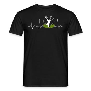Jagd - Männer T-Shirt - Schwarz - Vorne - AI Model Male 178 light (178cm)