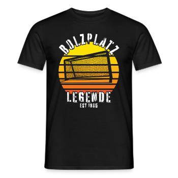 Bolzplatz Legende Fußballer Mannschaft Geburtstag - Männer T-Shirt - Schwarz - Vorne - AI Model Male 178 light (178cm)