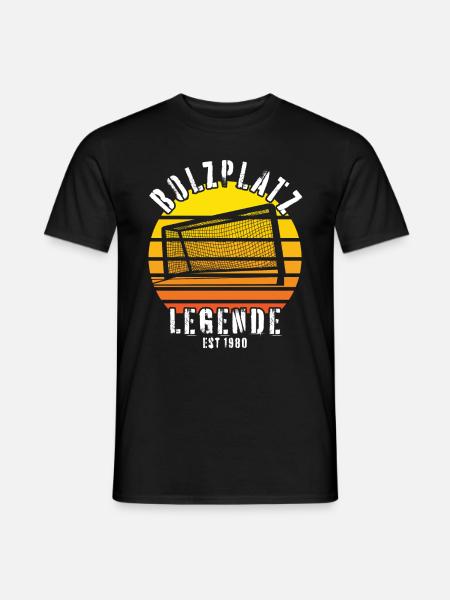 Bolzplatz Legende Fußballer Mannschaft Geburtstag - Männer T-Shirt - Schwarz