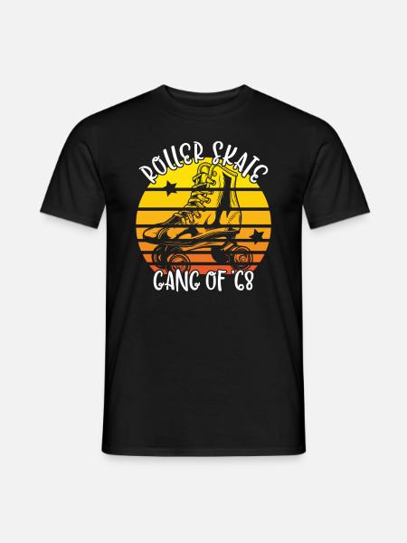 Rollschuhfahrer Rollerskates Rollschuh Gang 1968 - Männer T-Shirt - Schwarz