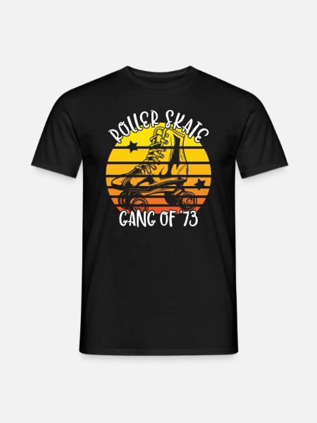 Rollschuhfahrer Rollerskates Rollschuh Gang 1973 - Männer T-Shirt - Schwarz