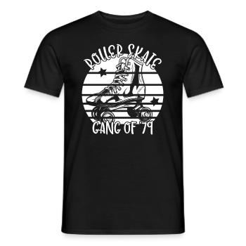 Roller Skaters Roller Skates Roller Skate Gang 1979 - T-shirt homme - noir - Devant - AI Model Male 178 light (178cm)