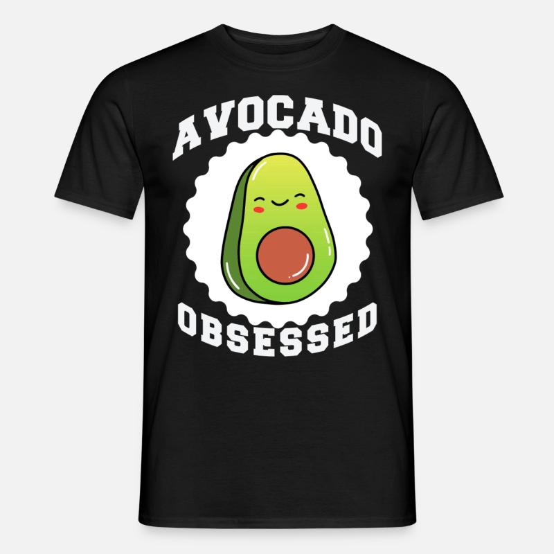 avocado obsessed - Männer T-Shirt - Schwarz