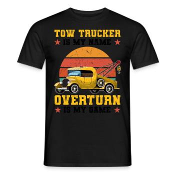 Abschleppwagen | Abschlepper Auto Panne Geschenke - Männer T-Shirt - Schwarz - Vorne - AI Model Male 178 light (178cm)