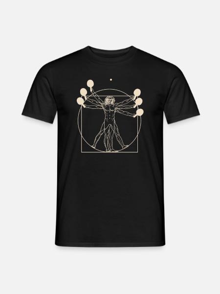 Vitruve Homme Ping-pong Tennis de table Ping-Pong - T-shirt homme - noir