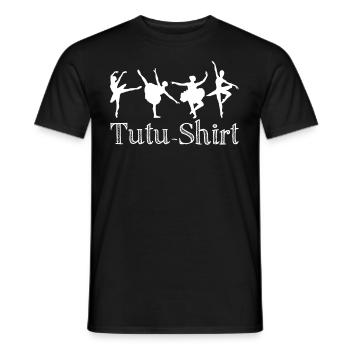 Ballet Dancer Ballerina with Tutu - Männer T-Shirt - Schwarz - Vorne - AI Model Male 178 light (178cm)