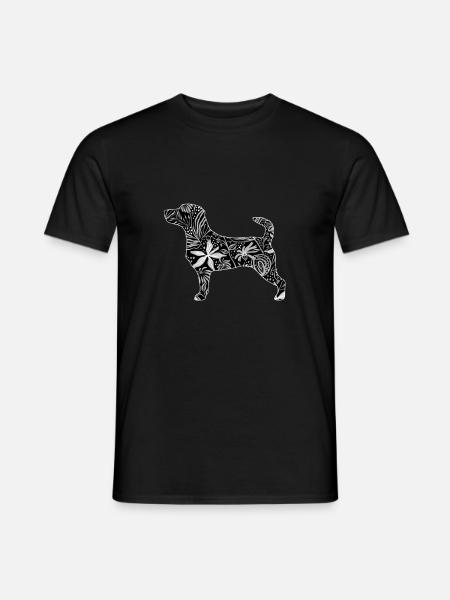 Fleur JRT Lisse - T-shirt homme - noir