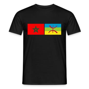 MAROKKO AMAZIGH - Männer T-Shirt - Schwarz - Vorne - AI Model Male 178 light (178cm)