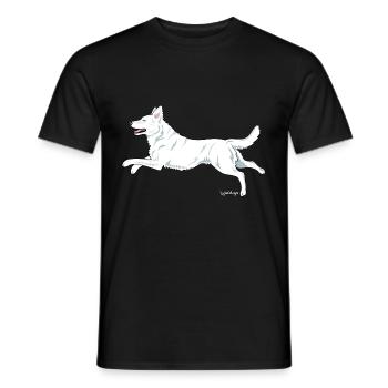 whitesheponly - Männer T-Shirt - Schwarz - Vorne - AI Model Male 178 light (178cm)