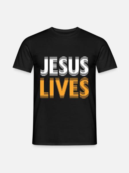 Jesus lives bible - Men's T-Shirt - black