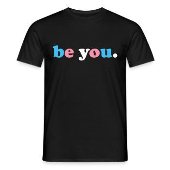 Soyez transgenre - T-shirt homme - noir - Devant - AI Model Male 178 light (178cm)