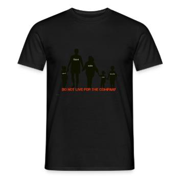 Familie - Männer T-Shirt - Schwarz - Vorne - AI Model Male 178 light (178cm)