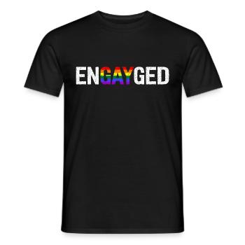 Engayé - T-shirt homme - noir - Devant - AI Model Male 178 light (178cm)