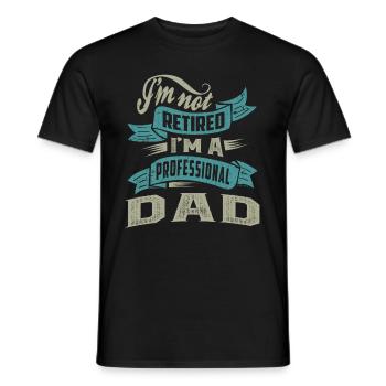Professioneller Vater - Männer T-Shirt - Schwarz - Vorne - AI Model Male 178 light (178cm)