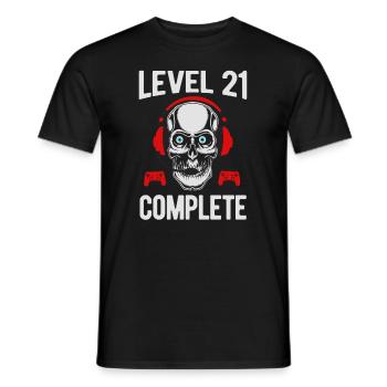 Gamer Jeux De Jeu 21 ans 21 ans - T-shirt homme - noir - Devant - AI Model Male 178 light (178cm)